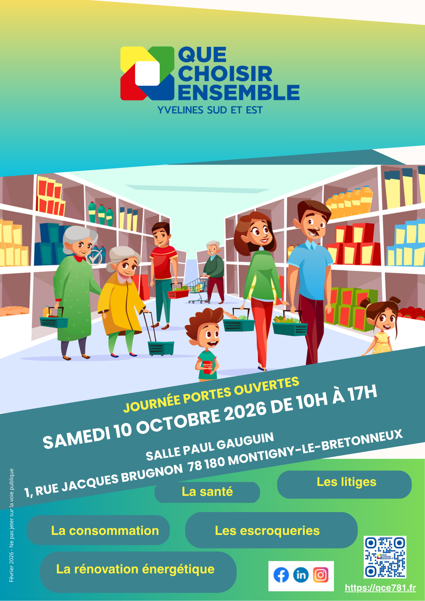 Journée Portes ouvertes Que Choisir ensemble Yvelines Sud et Est