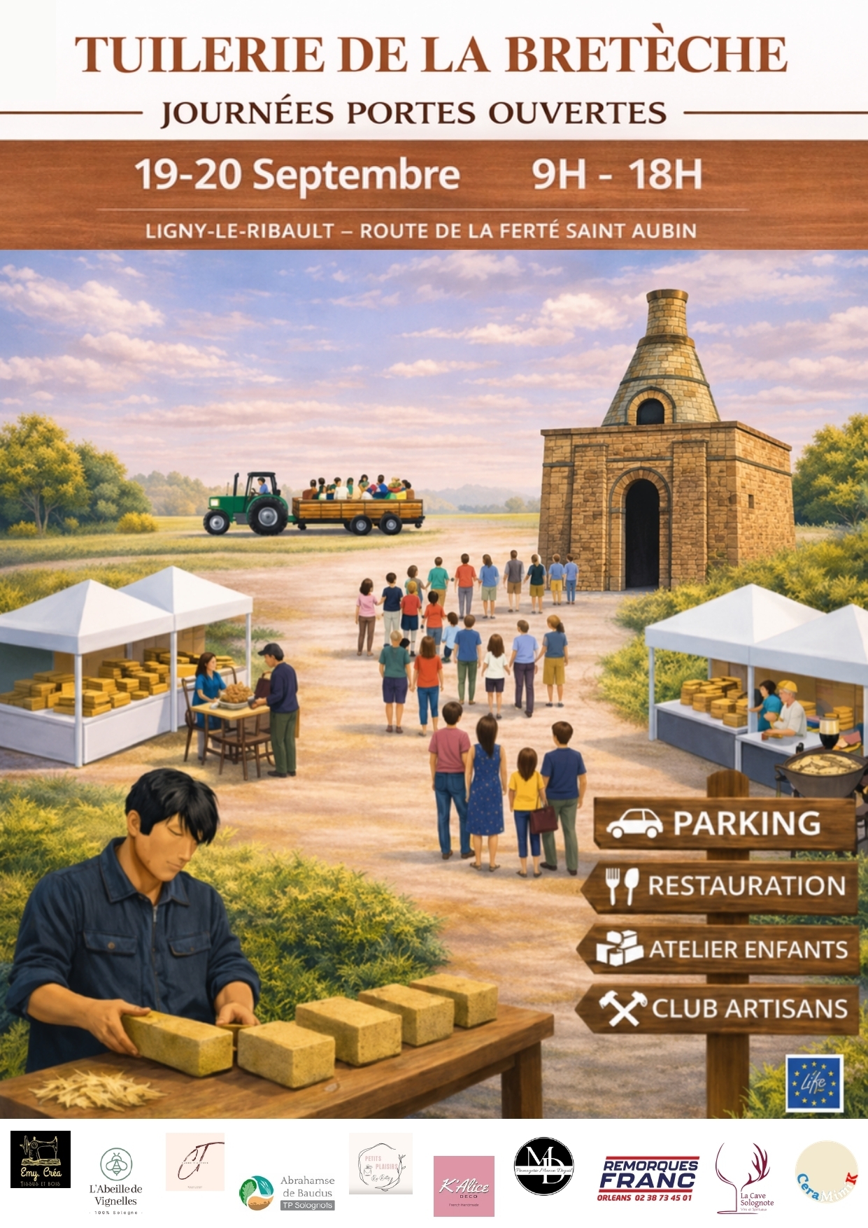 Visite guidée, marché des artisans et restauration
