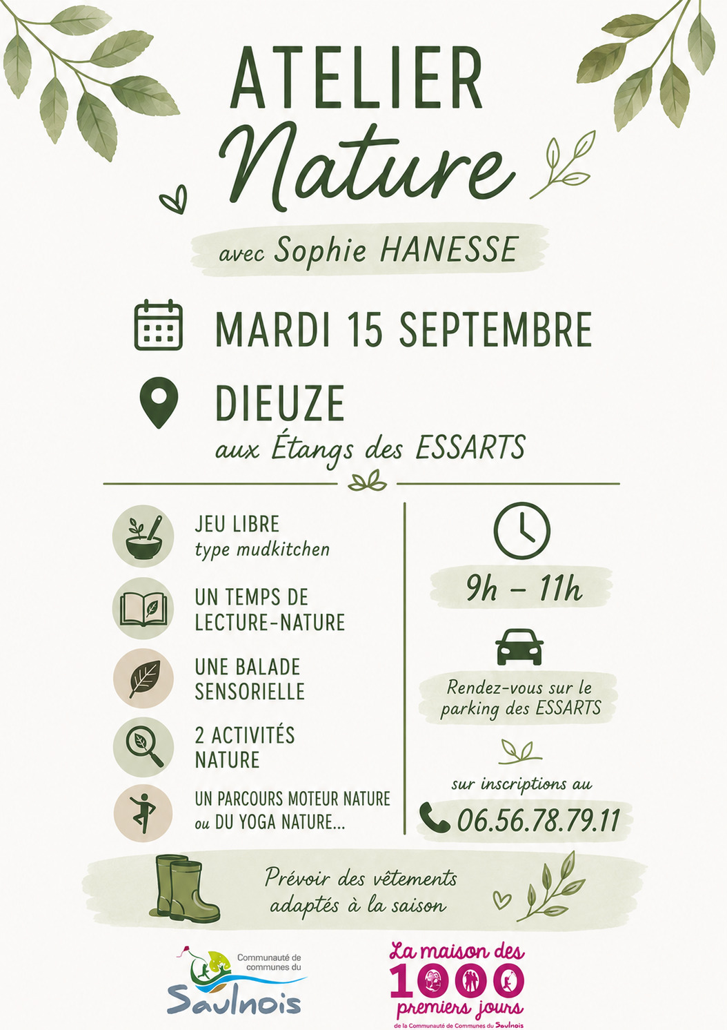 Un moment en pleine nature pour les tout-petits et leurs familles !