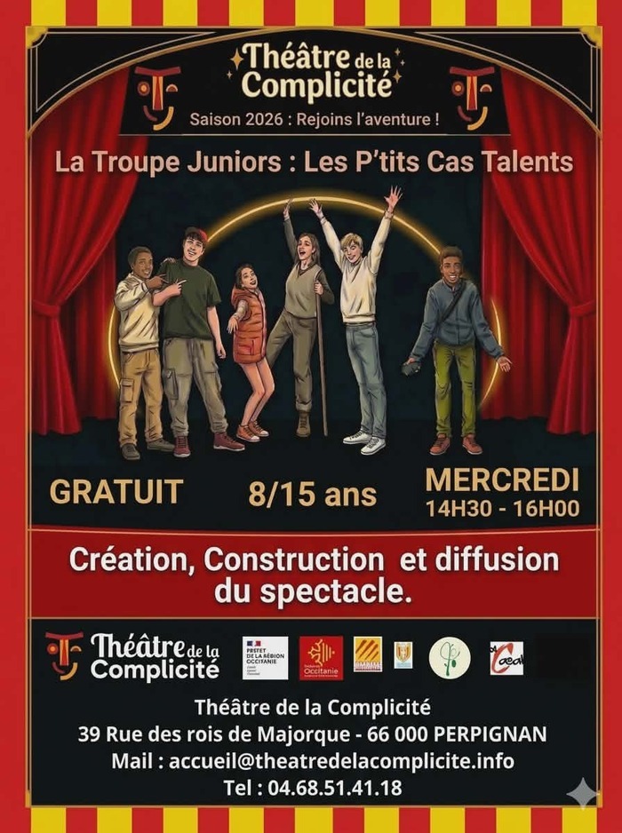 Atelier Théâtre – La Troupe Juniors : Les P’tits Cas Talents