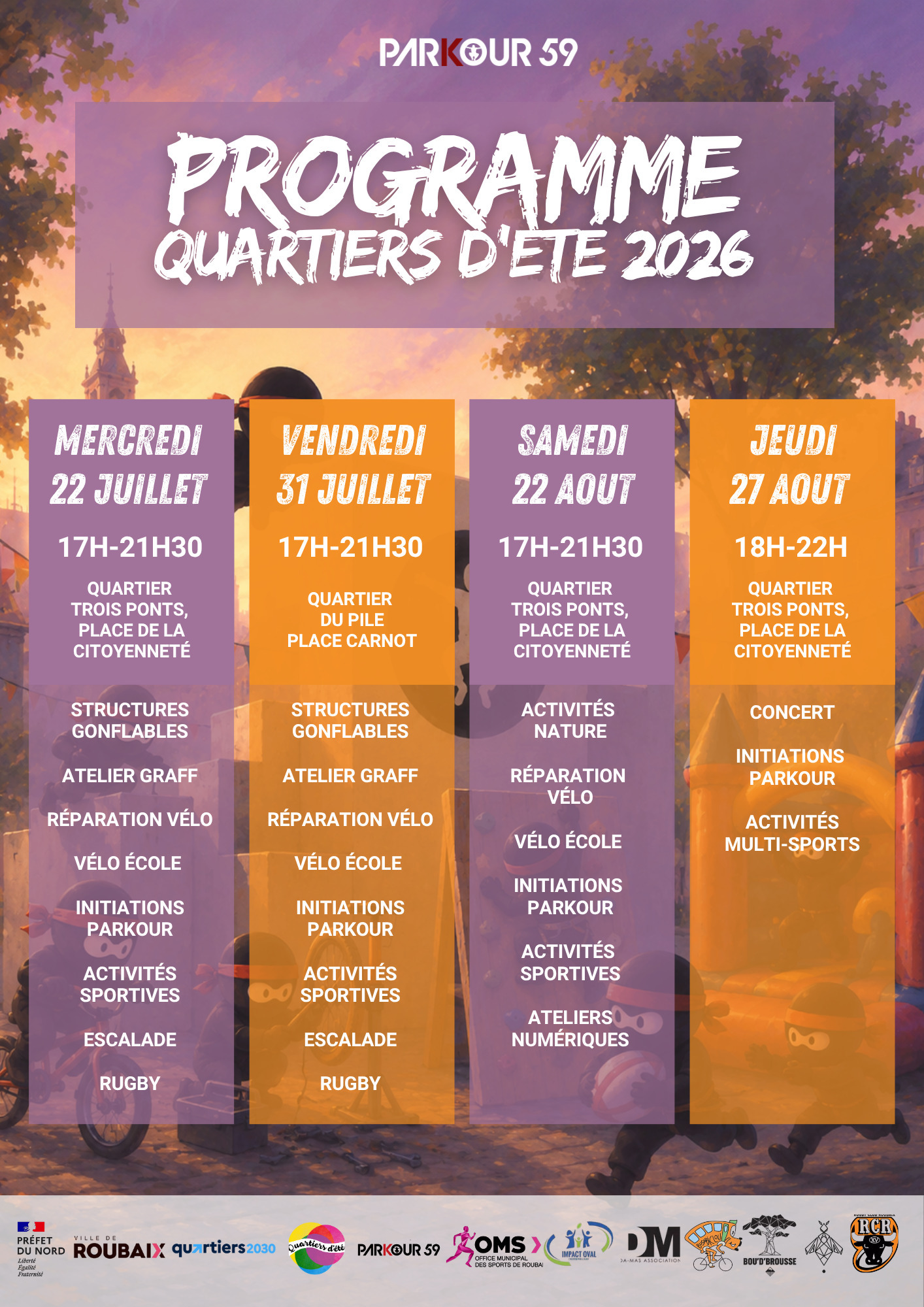 Quartiers d'été Parkour59