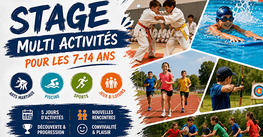 Stages Multi-Activités Été 2026 - Du 6 juillet au 28 août