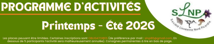 ANIMATION NATURALISTE ET ASSEMBLÉE GÉNÉRALE DE LA SLNP