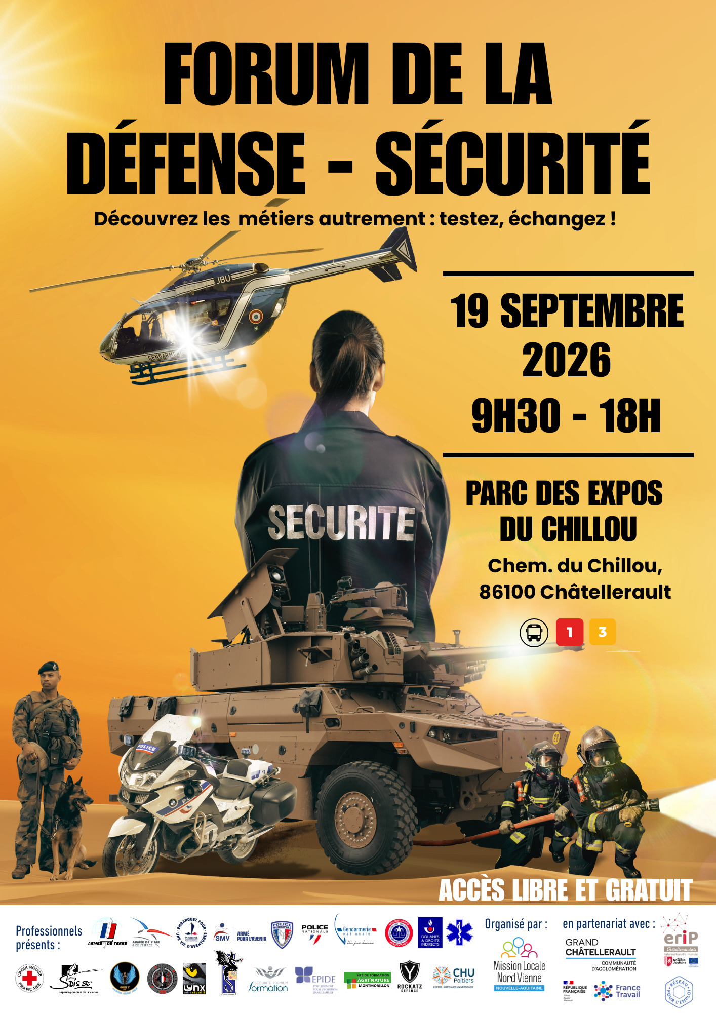 Forum de la défense - sécurité : Découvrez les métiers autrement : testez, échangez !