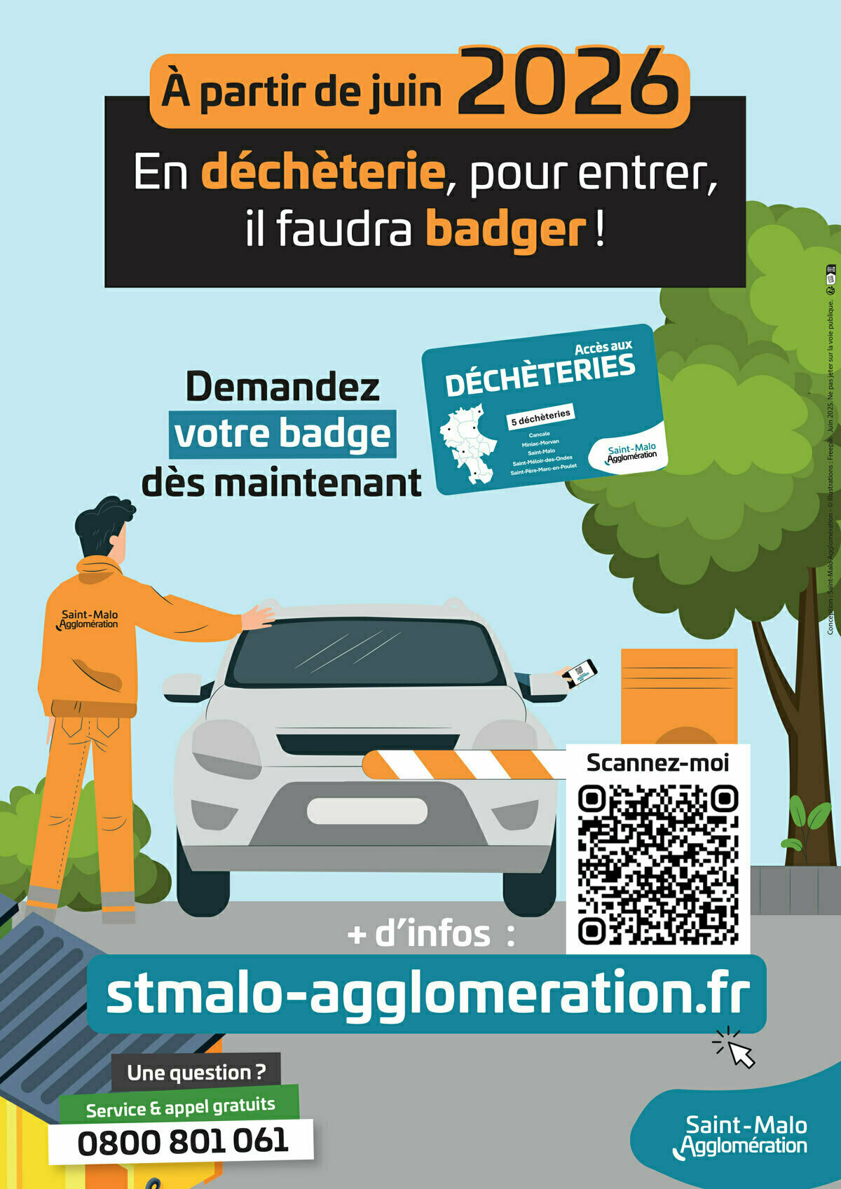 Accès en déchèterie : demandez votre badge