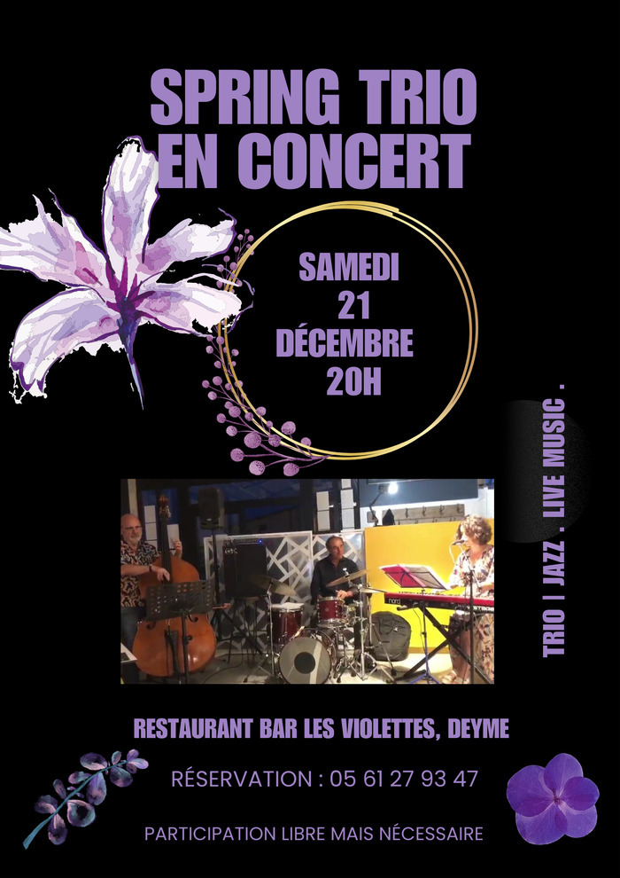 Jazz aux Violettes avec Spring Trio