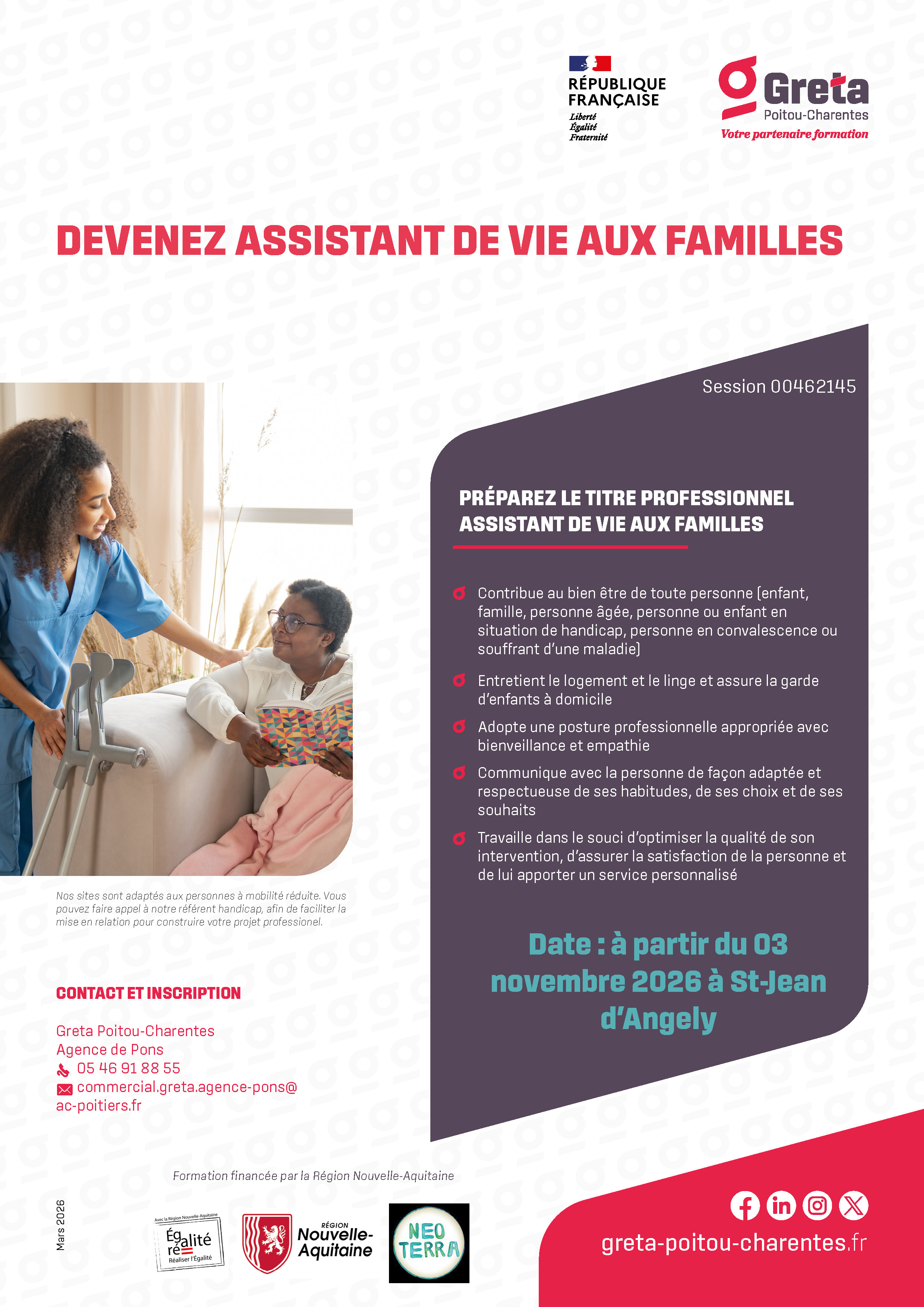 Formation Titre Professionnel Assistant de Vie aux Familles