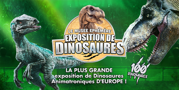 Le Musée Éphémère® des dinosaures... Du 25 au 26 janv 2025