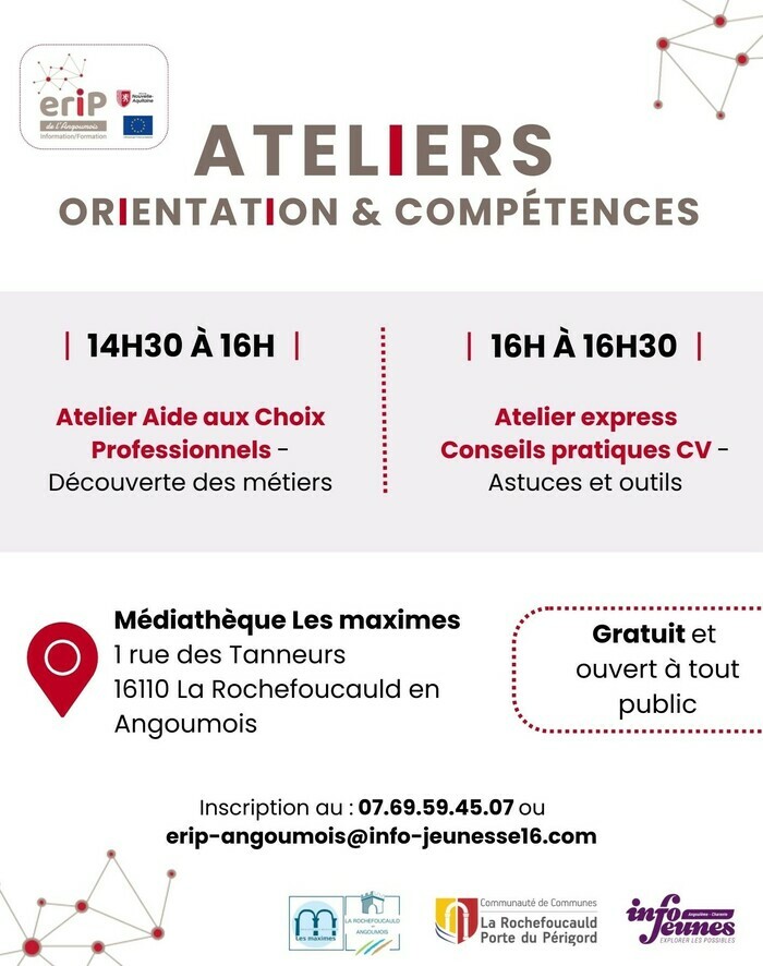 L'ERIP vous propose de découvrir les secteurs professionnels qui correspondent à votre profil avec l’aide de questionnaires d’intérêts, de fiches métiers et de logiciels…