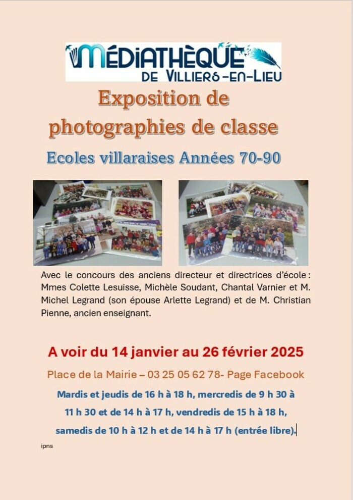 Exposition photographies de classe