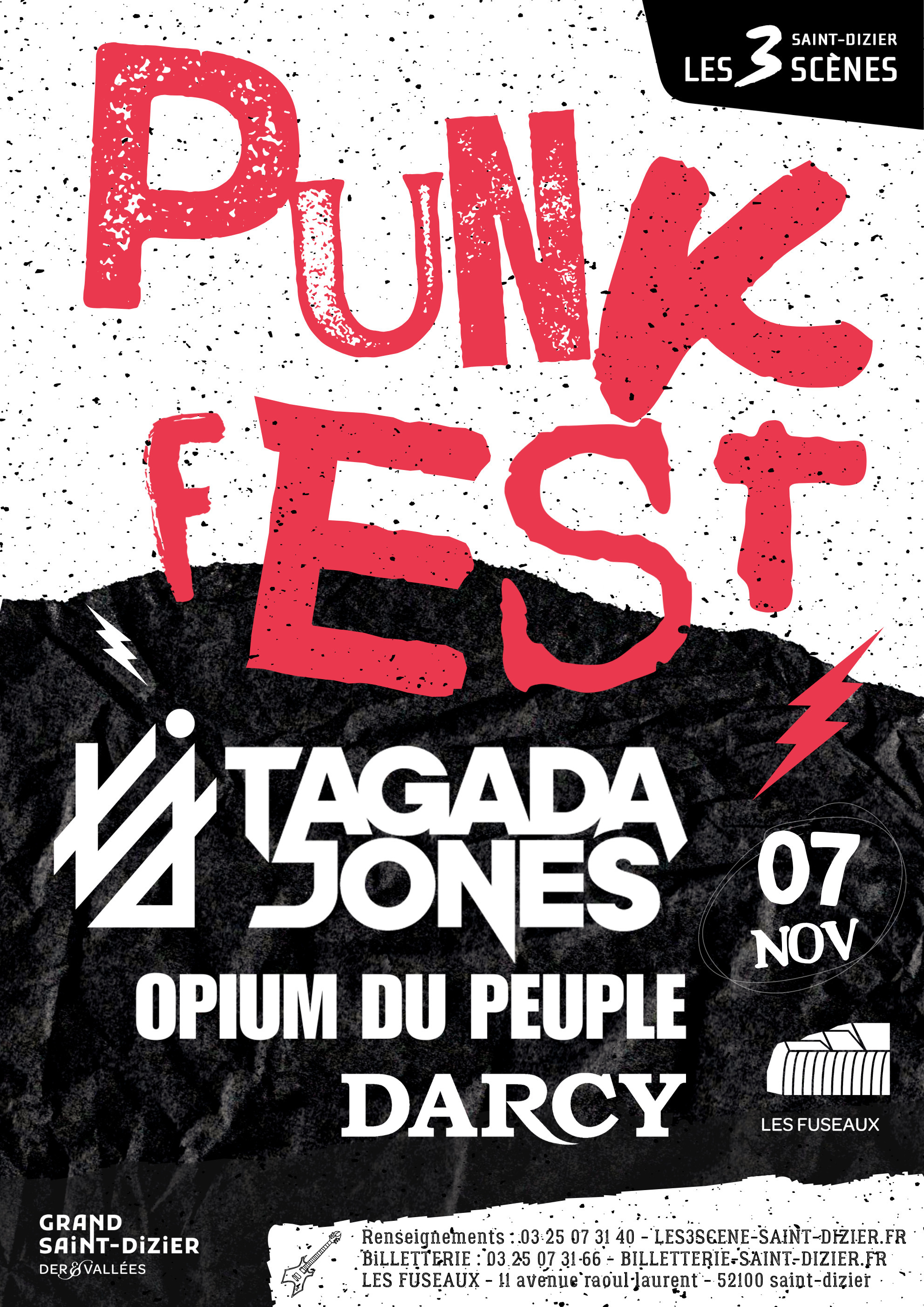 PUNK FEST - TAGADA JONES / OPIUM DU PEUPLE / DARCY