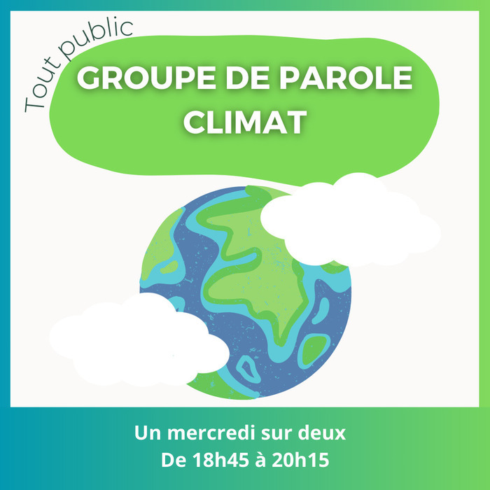 Un groupe de parole pour parler des enjeux climatiques animé par Julien des Capitalistes Anonymes.