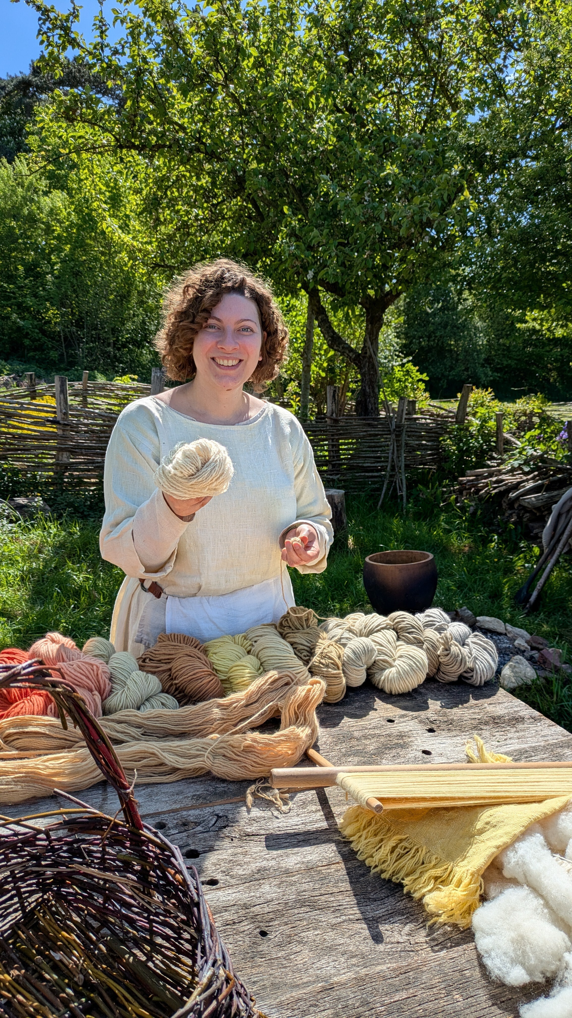 Démonstration : les Vikings débarquent à la filature de laine du Petit Auney
