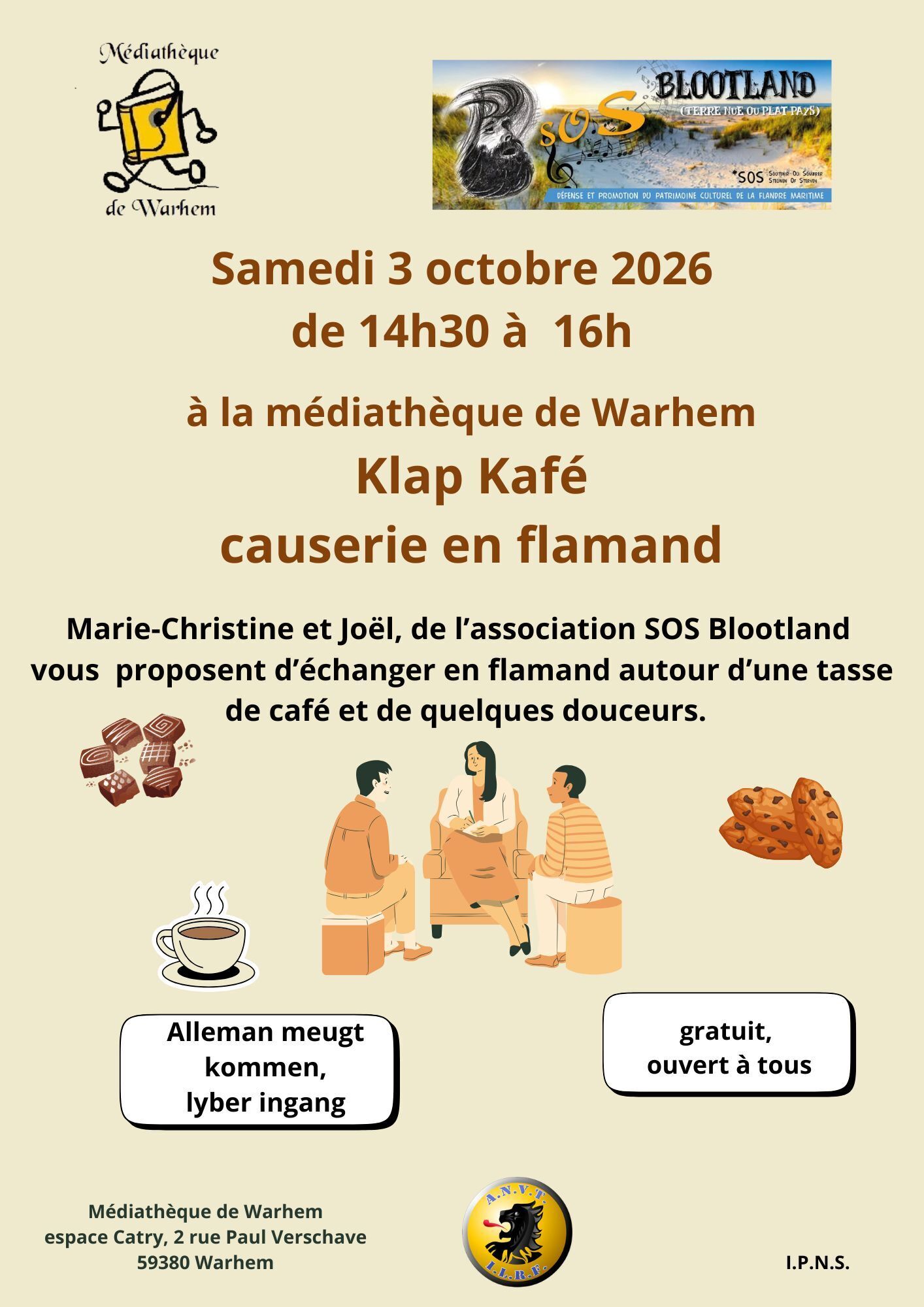 Causerie en flamand (langue régionale)