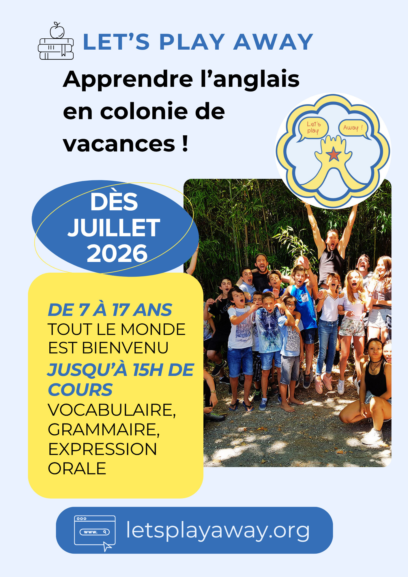 Séjour de vacances en immersion linguistique