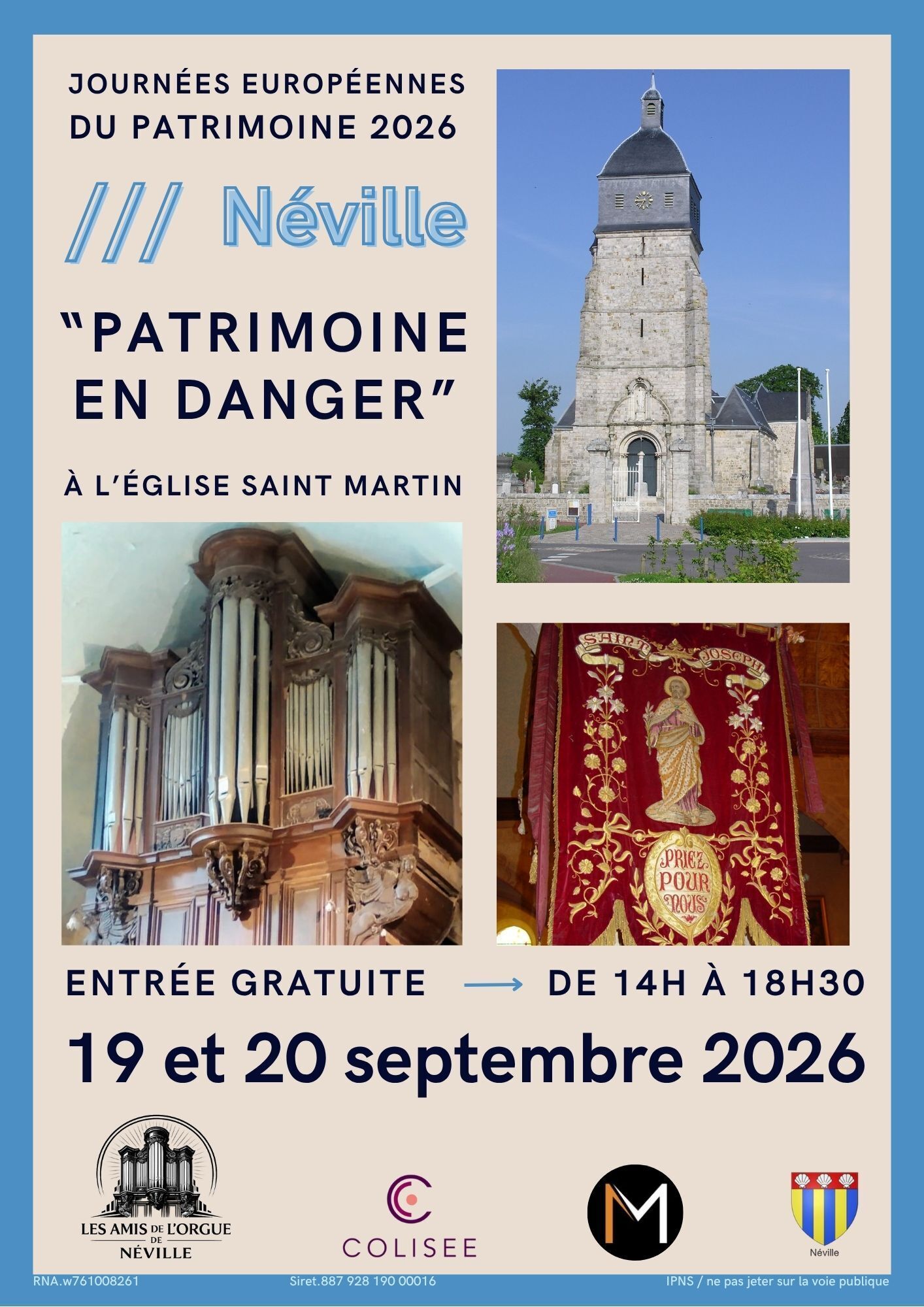 Visite libre de l'église Saint-Martin avec mise en valeur du patrimoine à restaurer