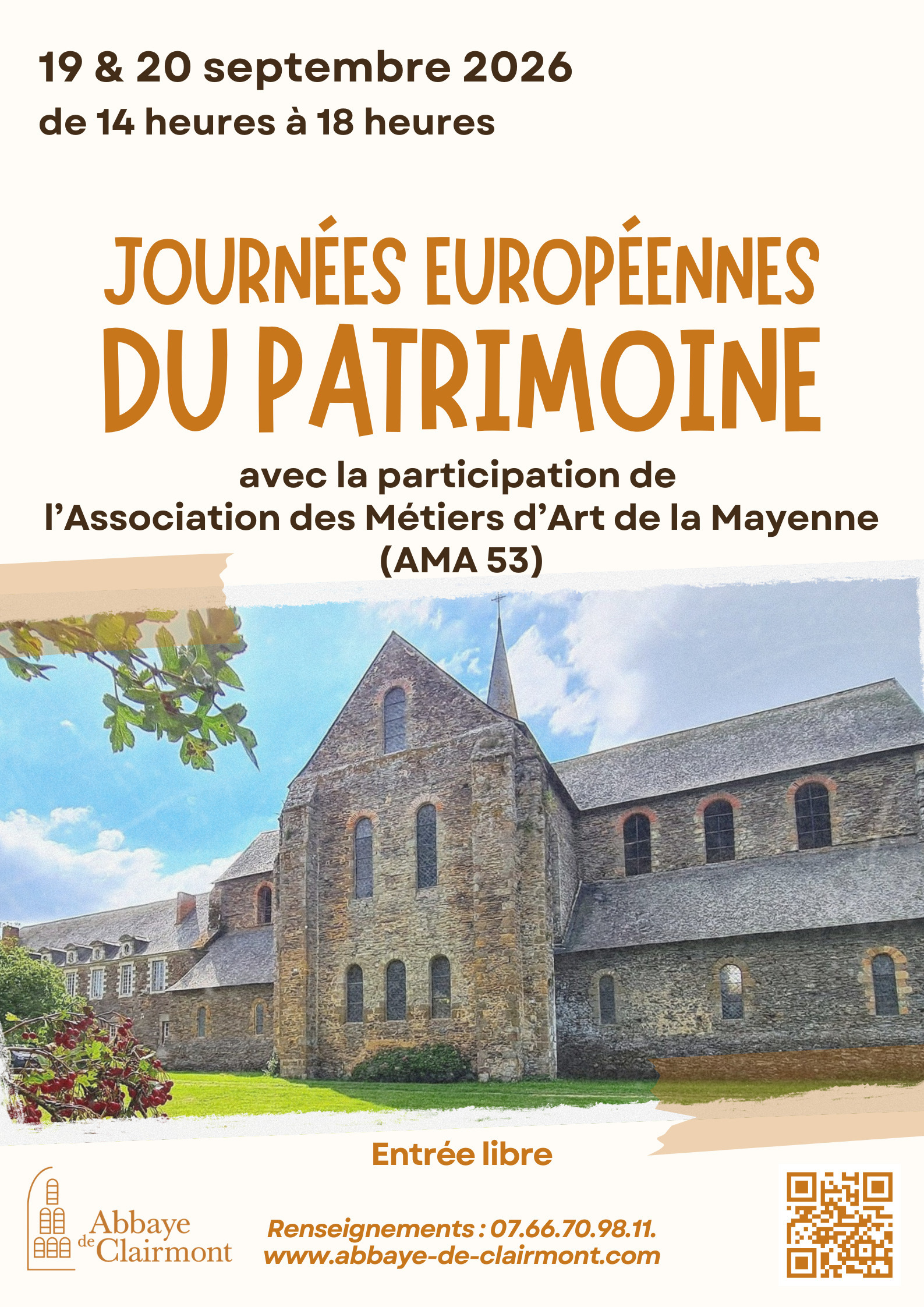 Visite de l'abbaye de Clairmont
