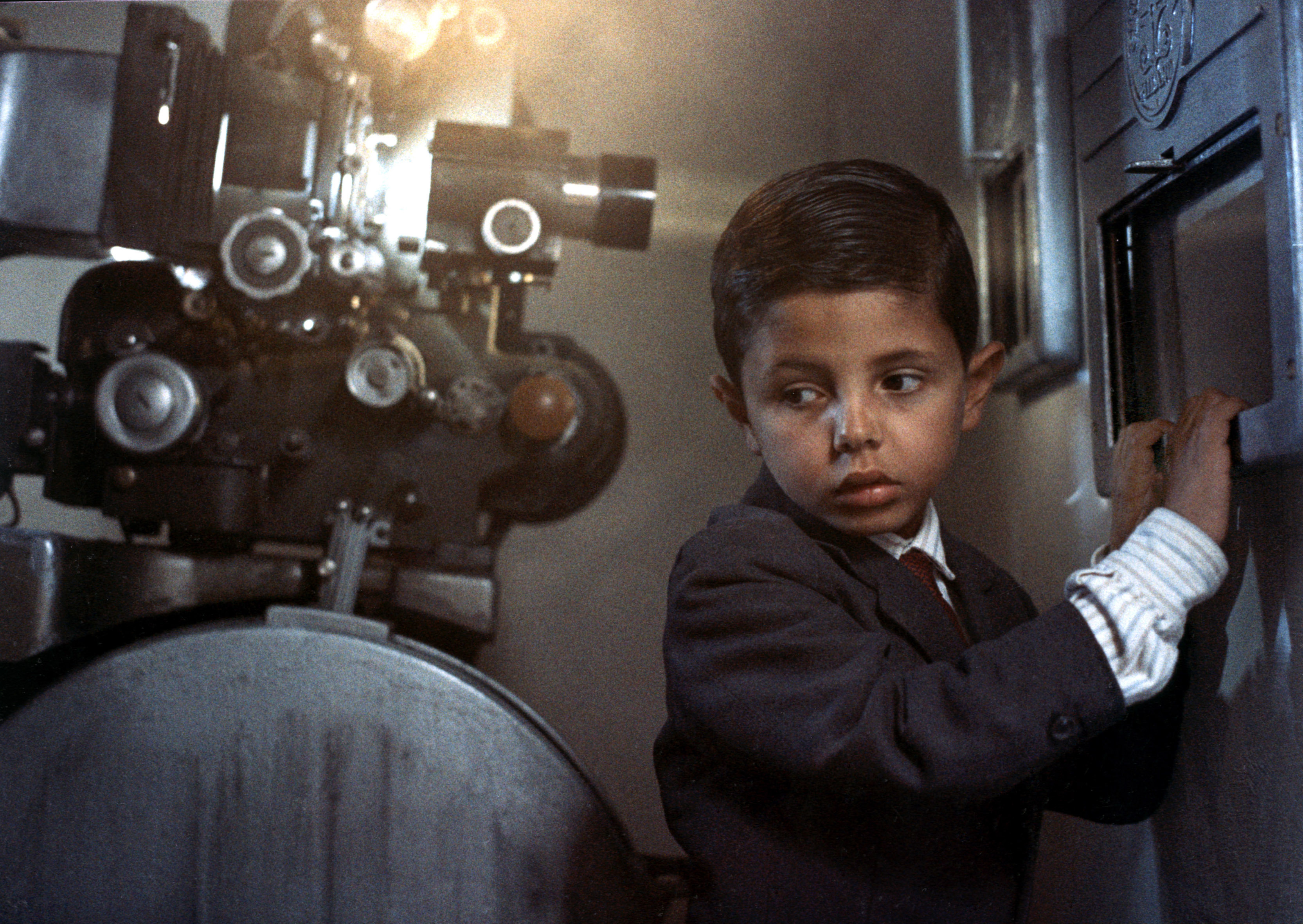 Visite de la cabine de projection du cinéma Les Lobis