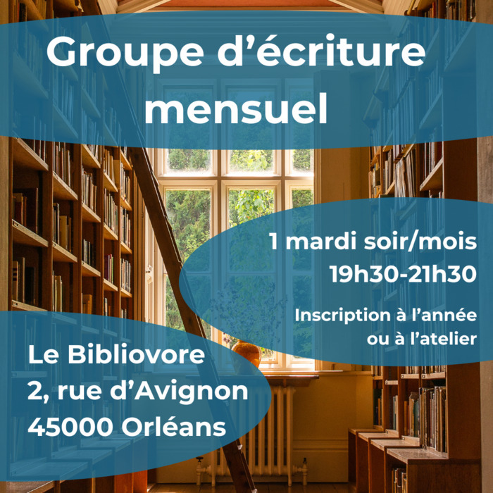 Venez participer à un groupe d'écriture : retrouvons-nous tous les mois pour écrire autour d'une technique d'écriture et échanger autour de vos projets d'écriture !