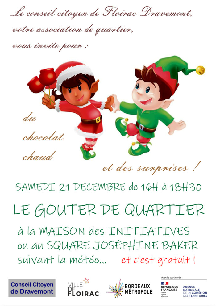 Goûter de quartier à Dravemont Le 21 déc 2024