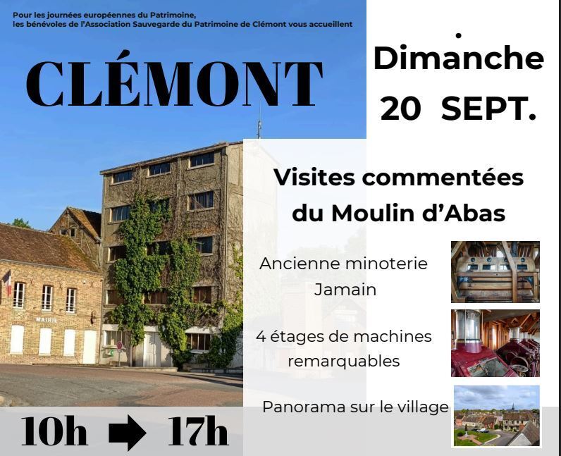Visites commentées du Moulin d'Abas, ancienne minoterie Jamain