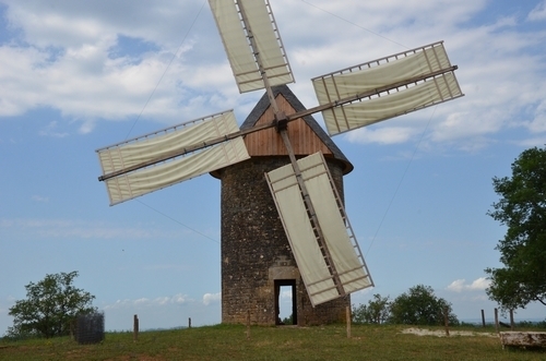 Démonstration : Le moulin à vent fera de la farine