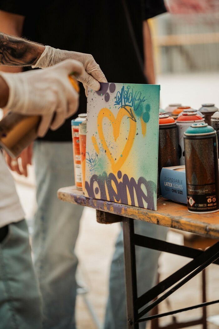 Atelier d'initiation graffiti et collage