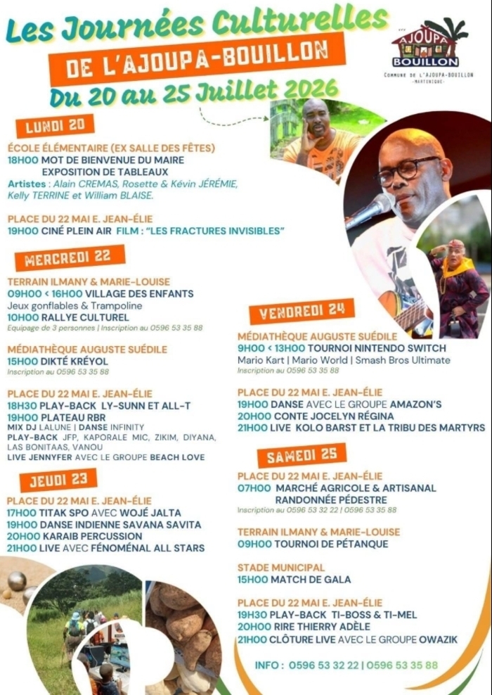 LES JOURNÉES CULTURELLES DE L’AJOUPA BOUILLON