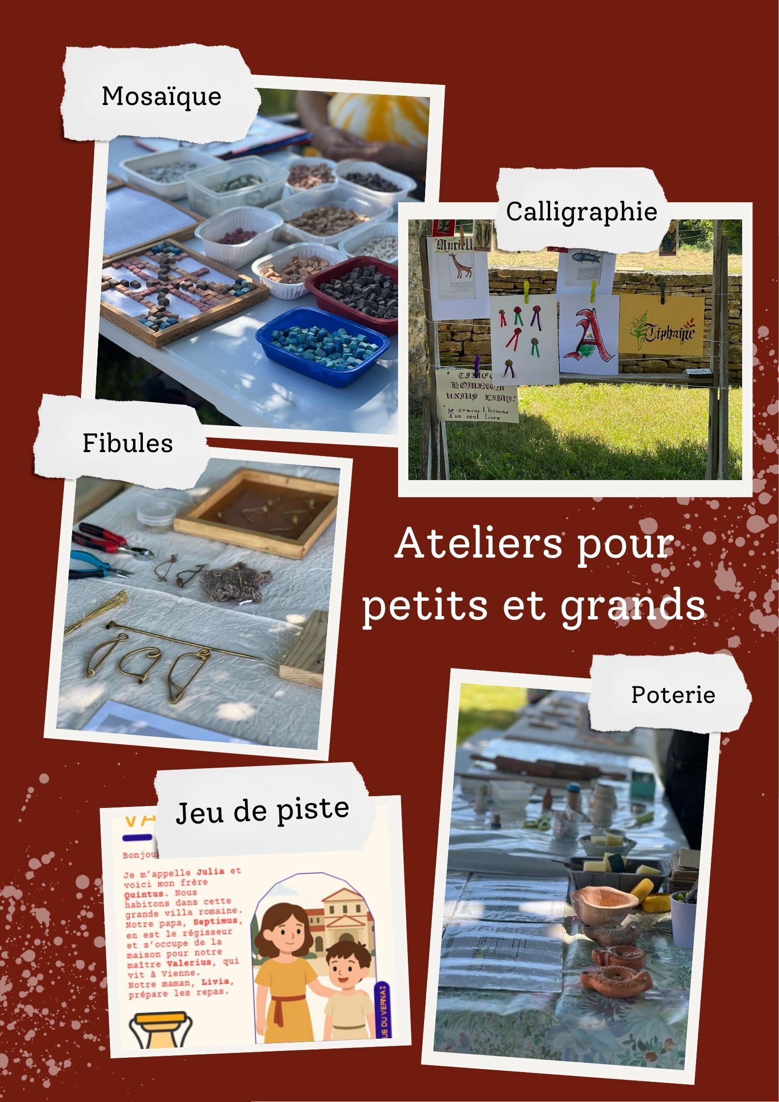Ateliers pour petits et grands
