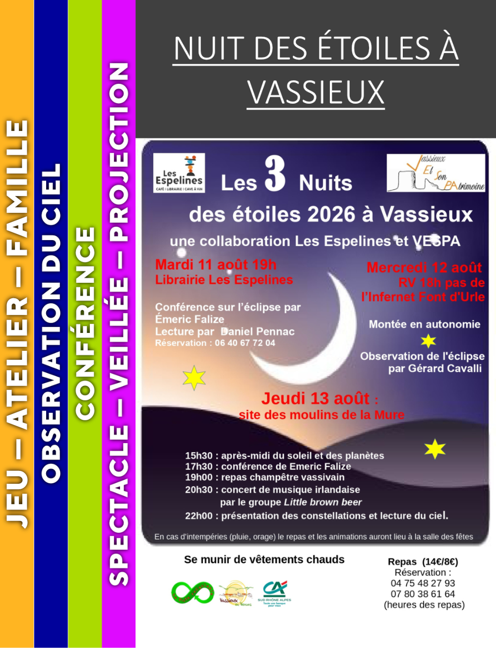 VERCORS - Nuit des étoiles à Vassieux