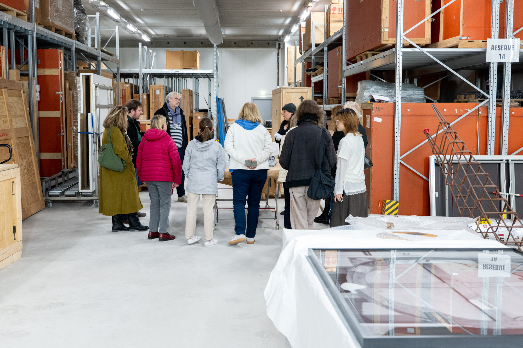 Visite des réserves du Frac Grand Large