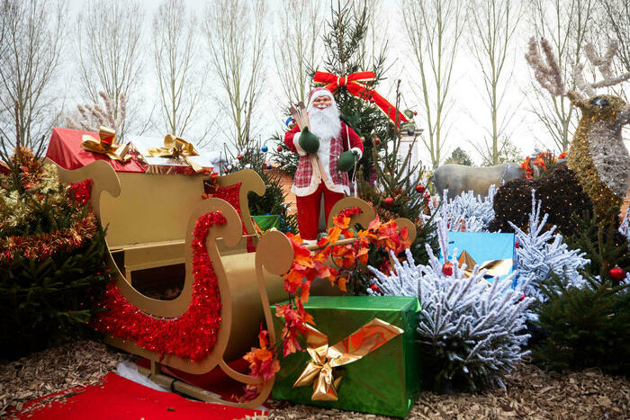 Le Père Noël au marché d