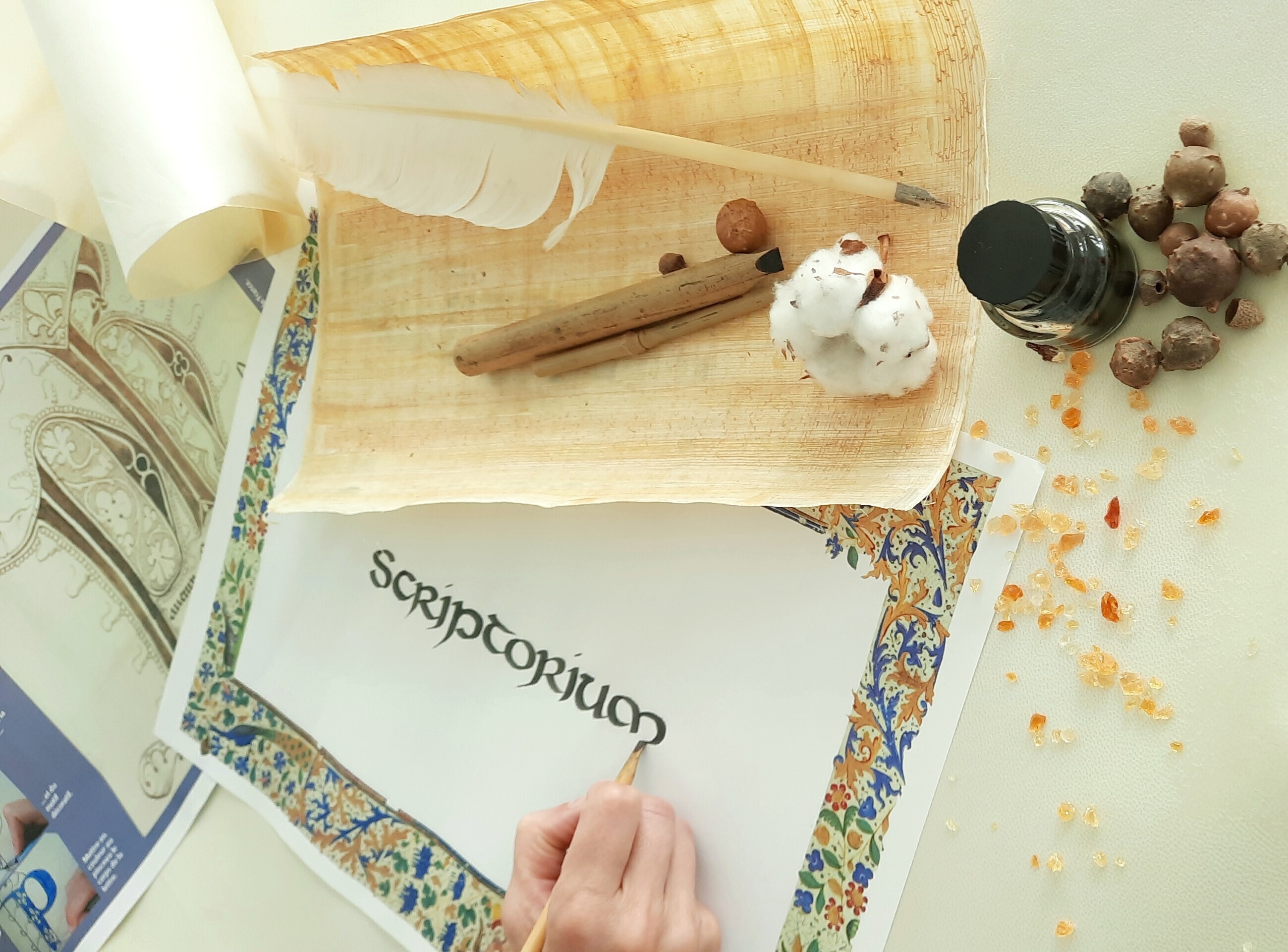 Atelier jeune public (5-16 ANS) : Calligraphie médiévale