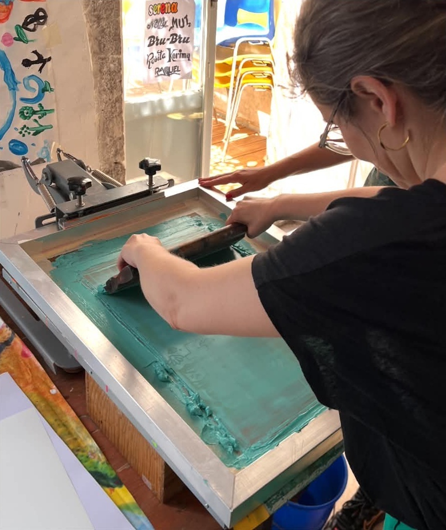 Démonstration de sérigraphie