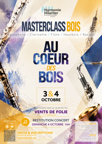 Masterclass "Au coeur des bois"