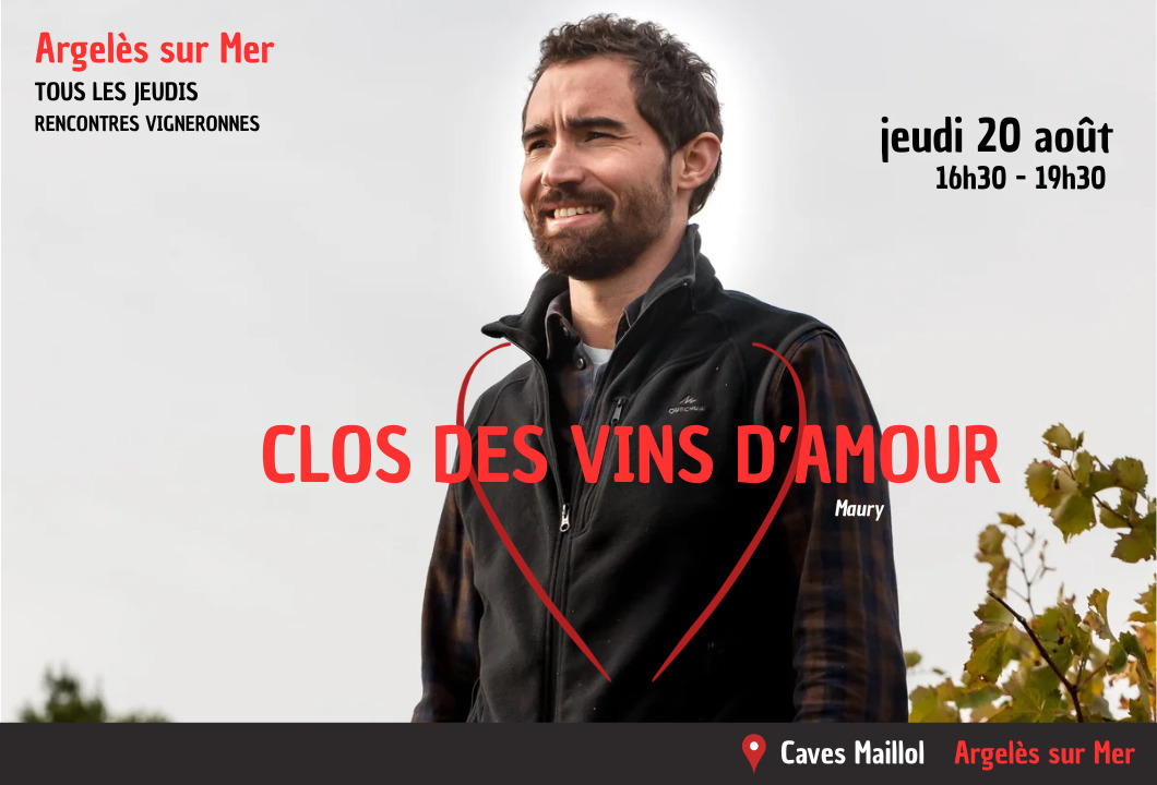 Caves Maillol Argelès sur Mer… Tous les jeudis : Rencontres vigneronnes
