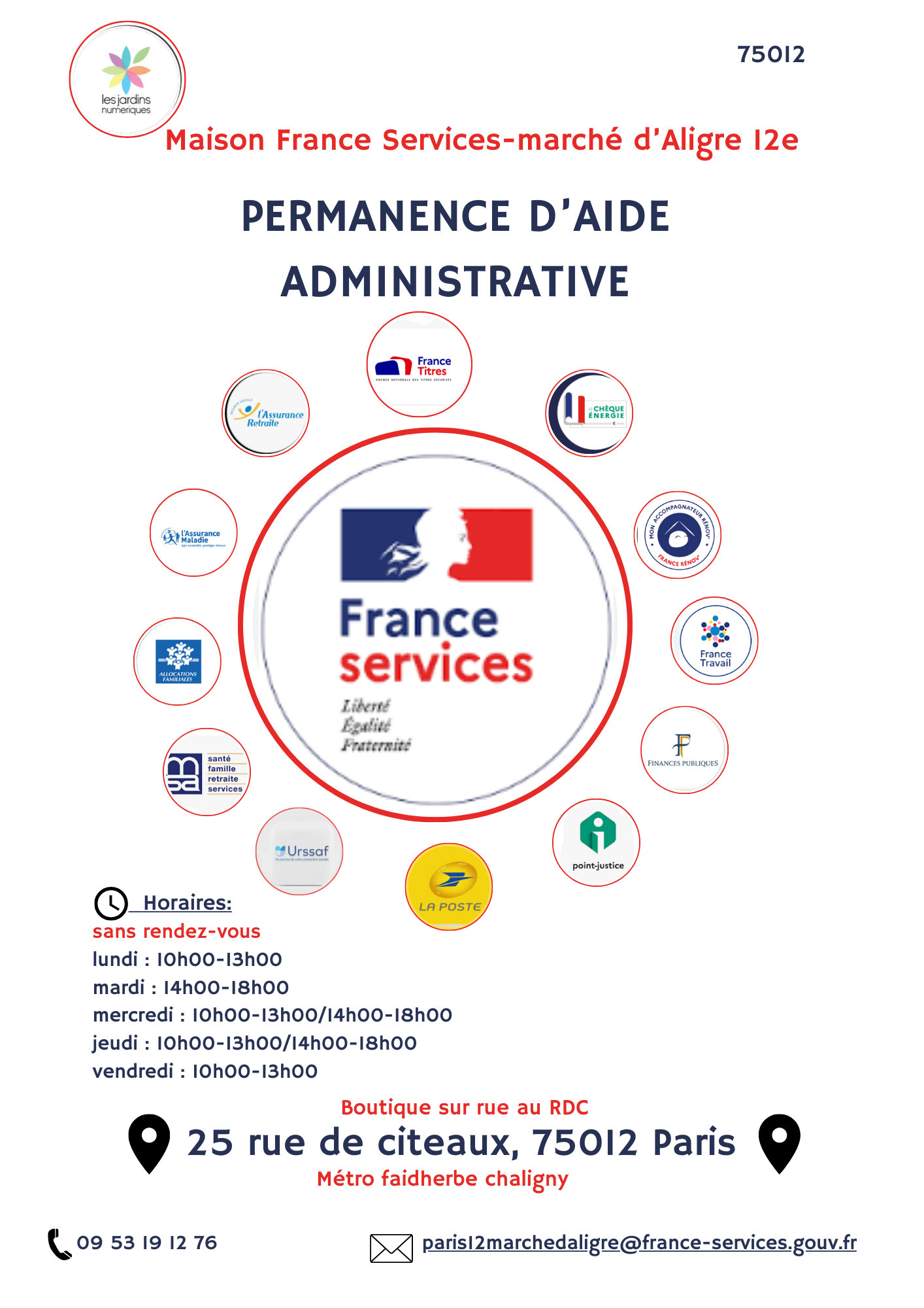 Permanence d'aide administratif Maison France Service