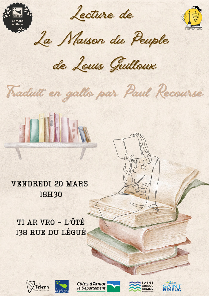Lecture en gallo de "La Maison du Peuple" de Louis Guilloux