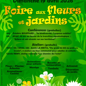 FOIRE AUX FLEURS ET JARDINS du 19/04/2026