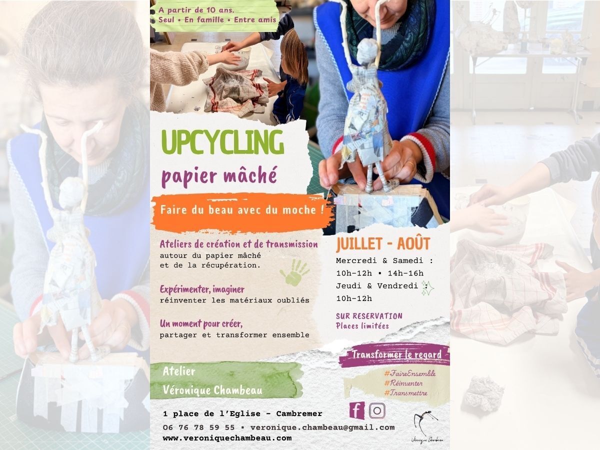 Upcycling en papier mâché : les ateliers de l'été