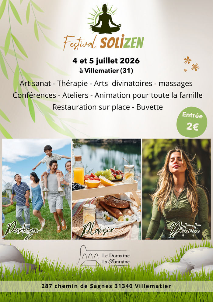 FESTIVAL SOLIZEN AU DOMAINE LA FONTAINE 31340 VILLEMATIER
