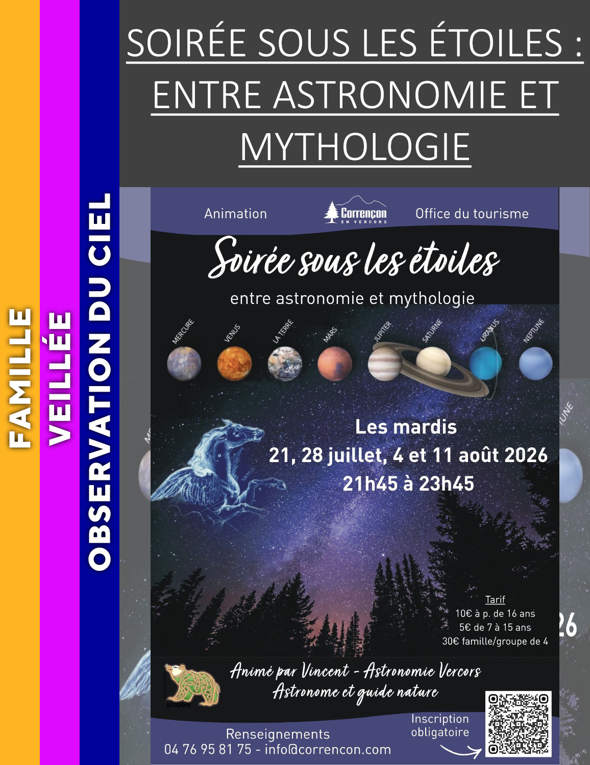 VERCORS - Soirée sous les étoiles : entre astronomie et mythologie