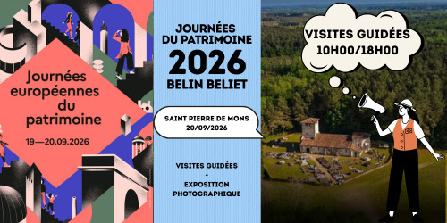 Visite commentée : à la découverte de l'architecture de deux églises emblématiques des Landes girondines