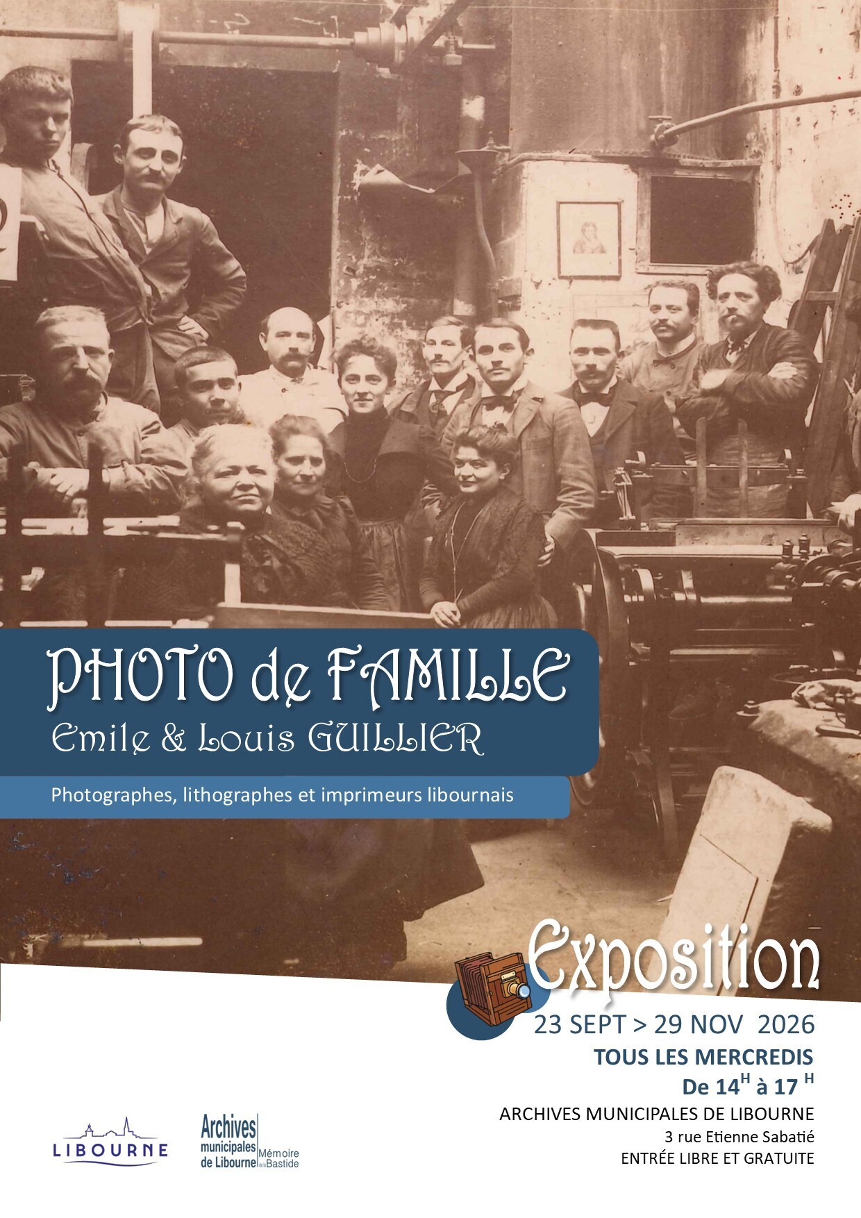 Exposition "Photo de famille – Emile & Louis Guillier"