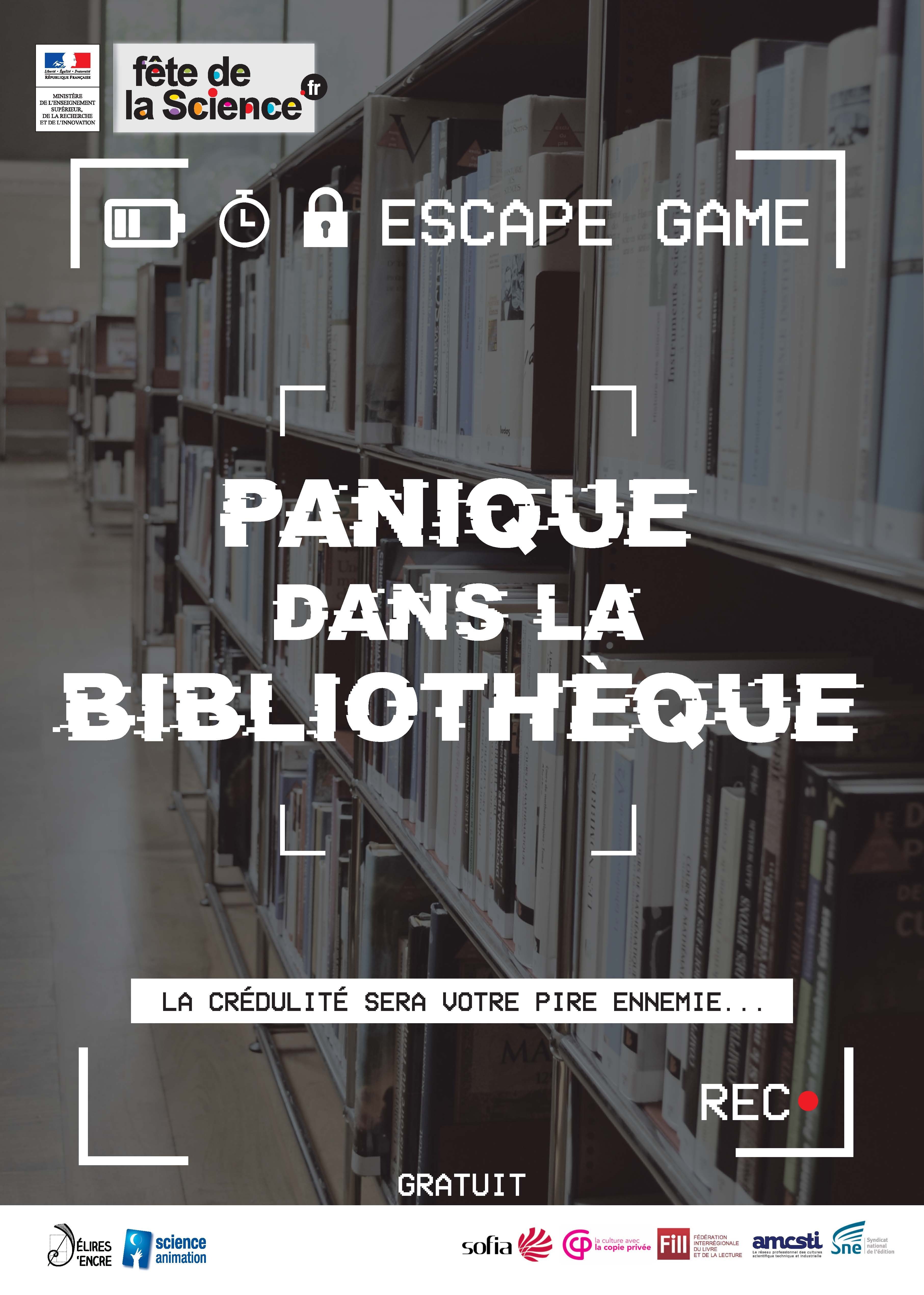 Escape game : Panique à la bibliothèque