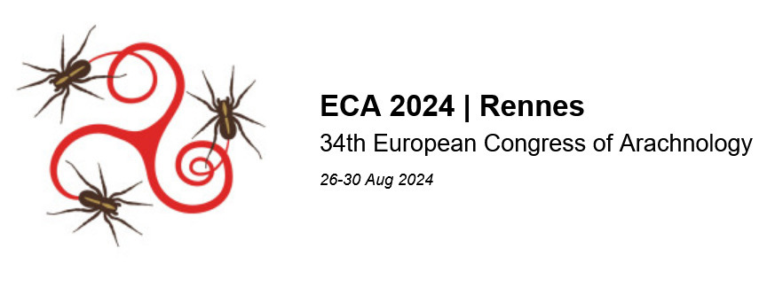 It is our great pleasure to invit all of you in Rennes (Brittany, France) for the next European Congress of Arachnology (34th ECA), to be held from the 26th to the 30th of August 2024