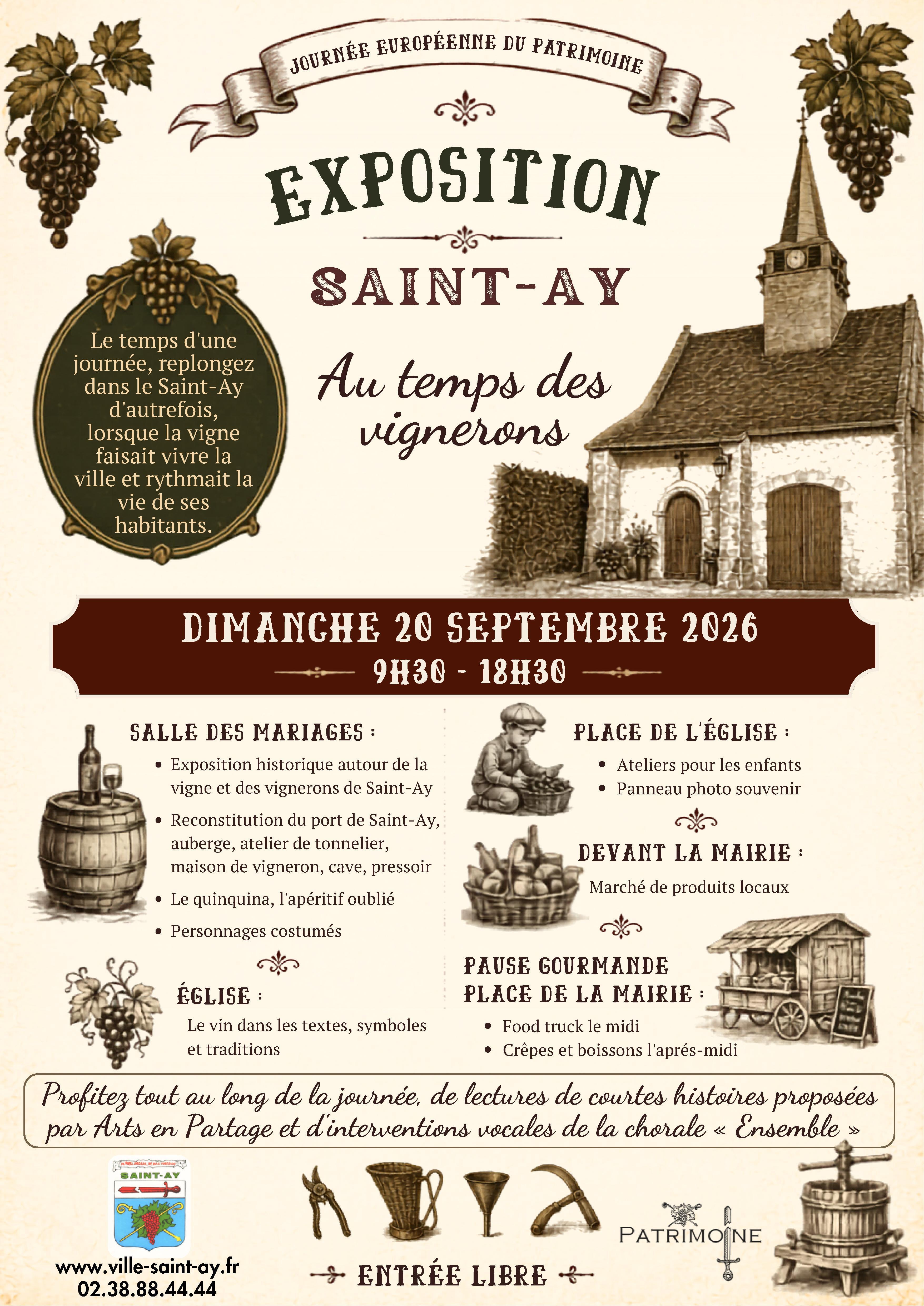 Exposition "Saint-Ay au temps des vignerons"
