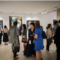 Vernissage "Peinture à la bouche" Lionel Planchenault