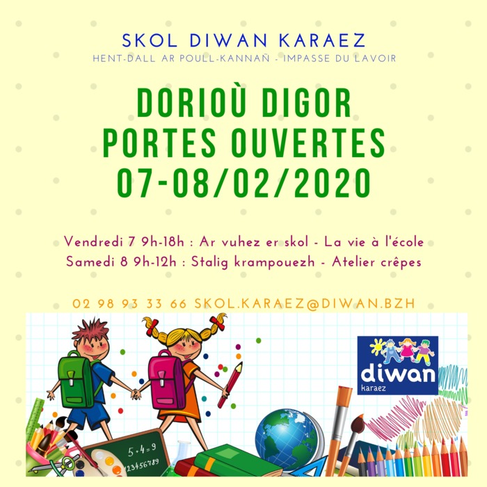 Dorioù digor skol Diwan Karaez