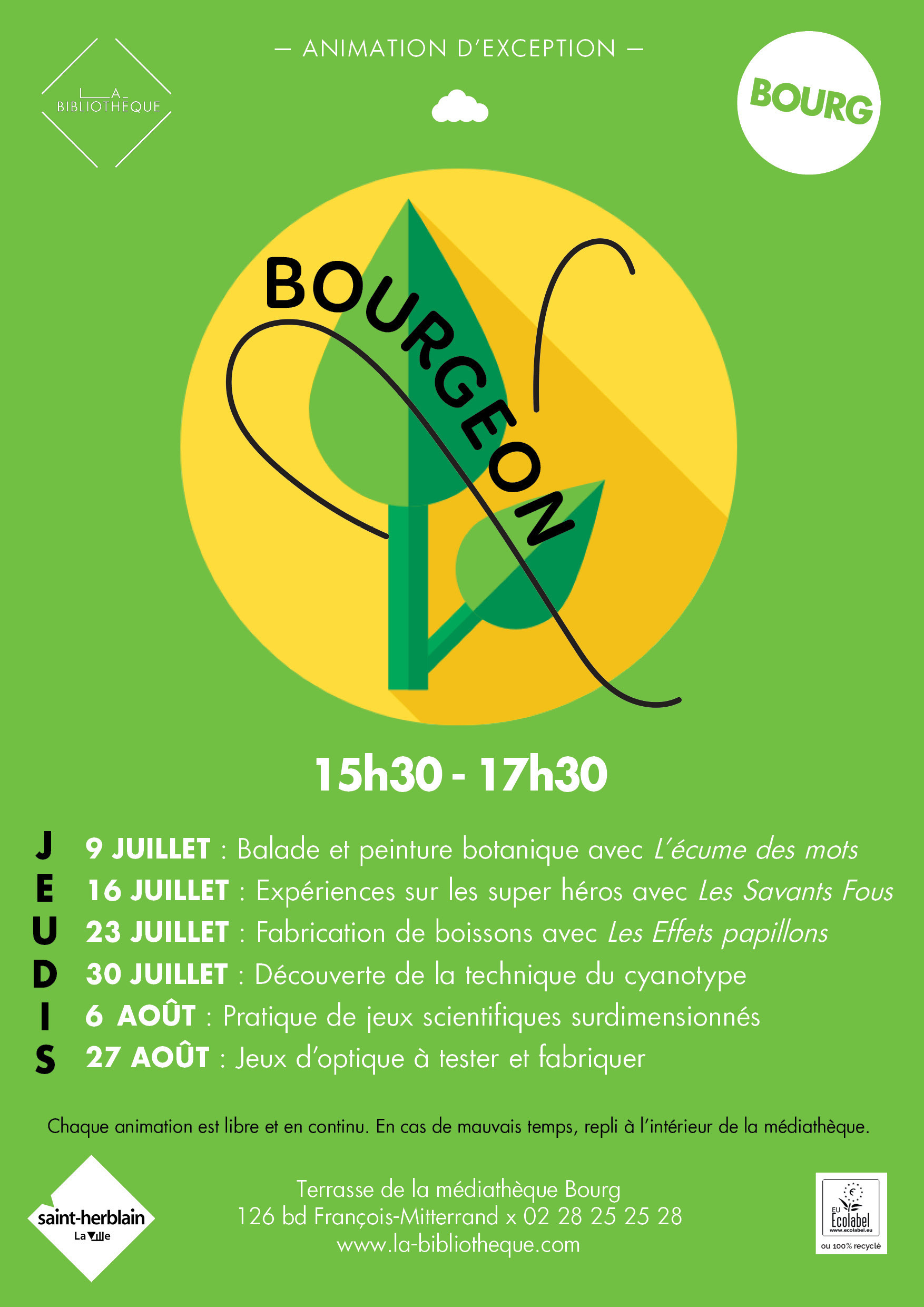 Bourgeon - Jeux surdimensionnés